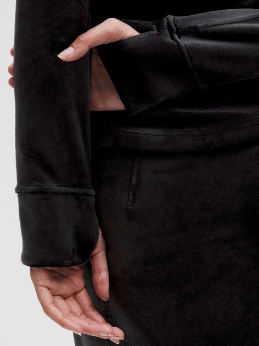 NWOT Lululemon Define Velvet Full Zip Jacket Black Size 14 - Picture 5 of 9